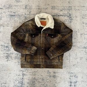 Levi’s Sherpa Plaid Jacket